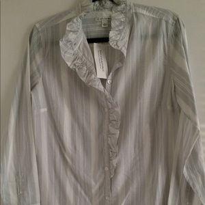 Banana Republic | Ruffle Button-Down